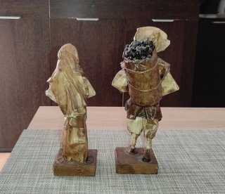 Pareja Figuras Artesanales Papel