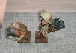 Pareja Figuras Artesanales Papel