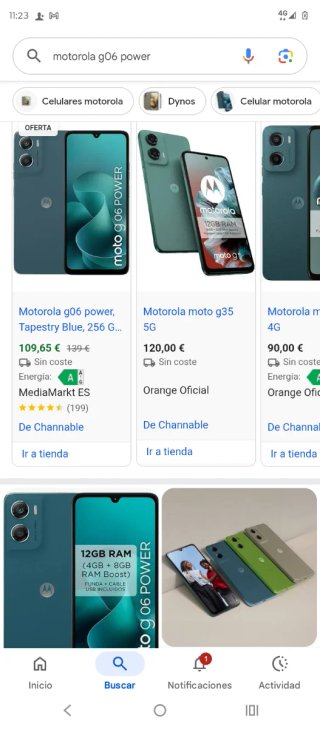 Motorola G06 Power 256GB Azul