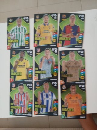 Cartas de fútbol Panini Master