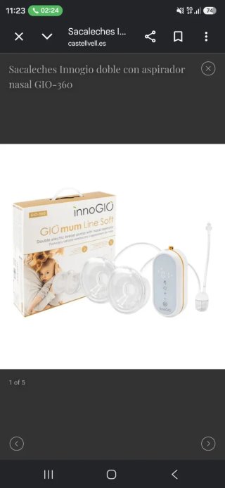 Sacaleches Innogio GIO-360 Doble