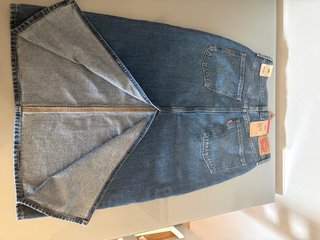 Falda larga vaquera Levi's azul