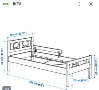Cama infantil IKEA Kritter blanca