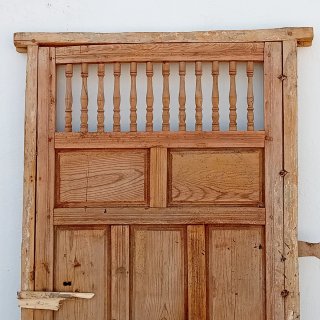 Puerta ventana antigua palillería 152x92 madera