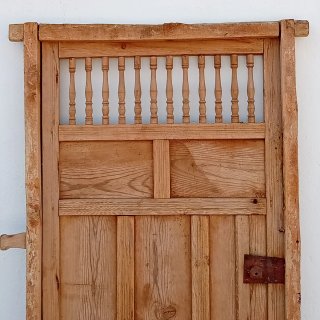 Puerta ventana antigua palillería 152x92 madera