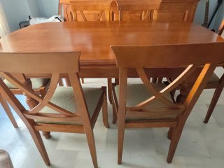 Mesa Comedor Extensible Cerezo