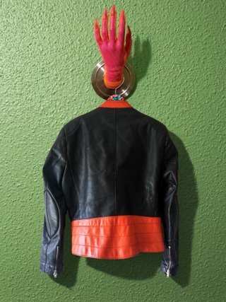 Chaqueta Biker Vintage Unisex 100% Cuero