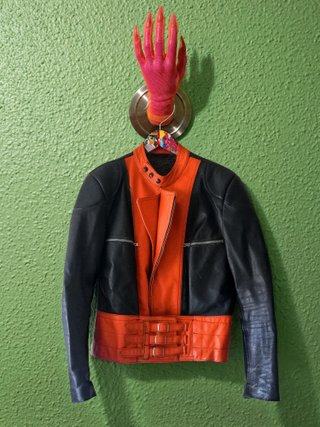 Chaqueta Biker Vintage Unisex 100% Cuero
