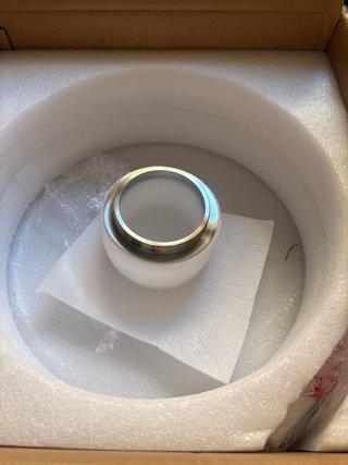Lampada a sospensione LED vetro grigio
