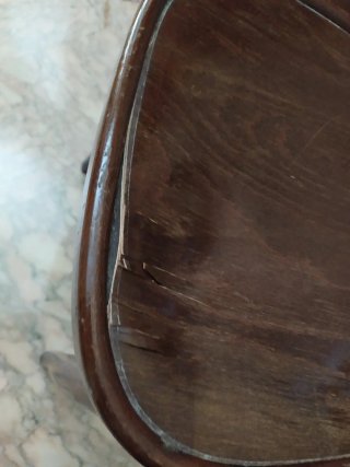 Sedia in legno vintage da collezione