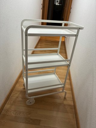 Carrito Estantería 3 Niveles Blanco