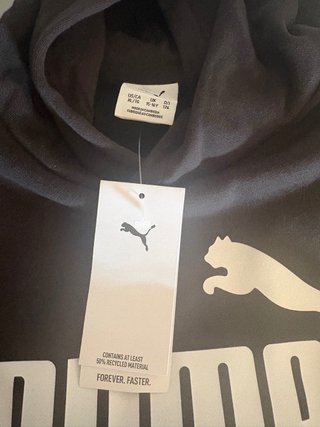 Sudadera Puma niño negra Talla 16 años