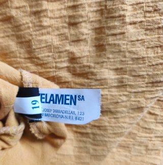 Funda sofá y butaca tela amarilla