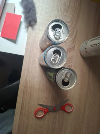 Confezione da 3 lattine Monster Energy piccole VUOTE