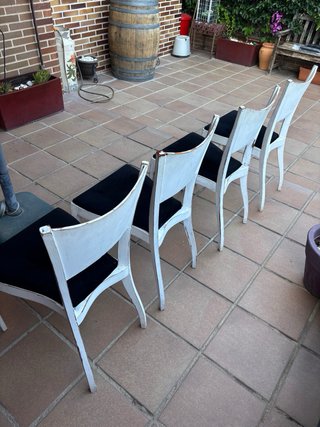 Conjunto 4 Sillas de Comedor Vintage Madera
