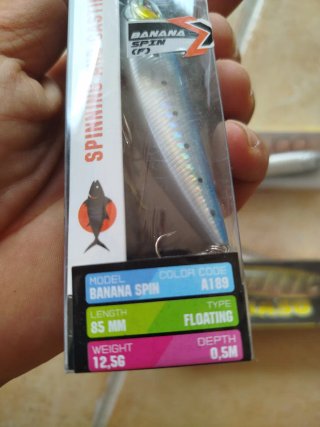 Lote 3 señuelos pesca spinning/casting