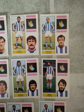 16 cromos Real Sociedad Fher 74-75 recuperados