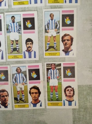 16 cromos Real Sociedad Fher 74-75 recuperados