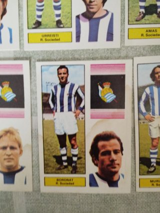 16 cromos Real Sociedad Fher 74-75 recuperados