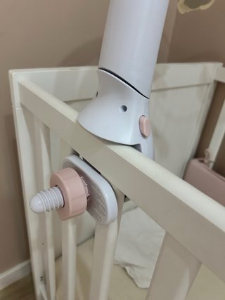 Móvil Cuna Bebé Ositos y Nubes Rosa