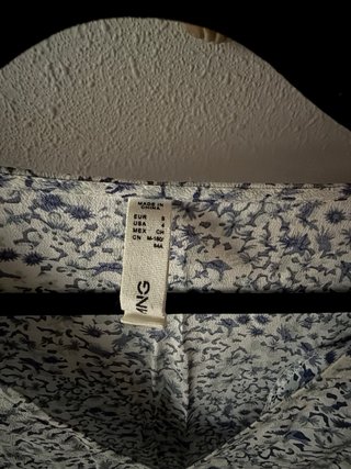 Vestido de verano Mango azul Talla XS