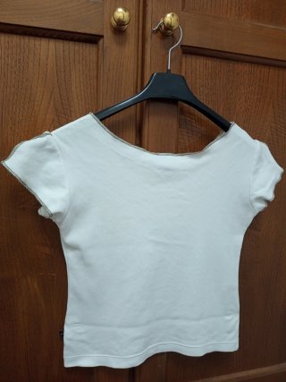 T-shirt bianca e bronzo 7 Shores Australia