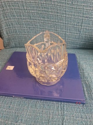 Jarra de cristal pequeña vintage diseño Lear
