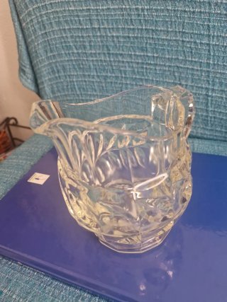 Jarra de cristal pequeña vintage diseño Lear