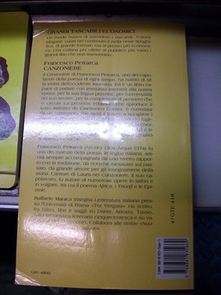 Il canzoniere - Petrarca - Manica - edizione...