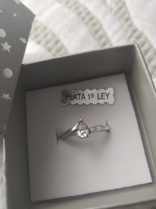 Anillo Plata Ley 925 Rodiada