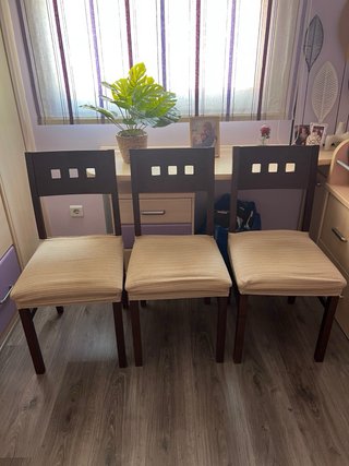 Juego de 3 sillas de comedor