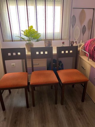 Juego de 3 sillas de comedor