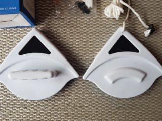 Limpiacristales magnético de doble cara. Nuevo.