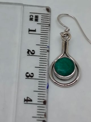 Pendientes Plata 925 y Esmeralda