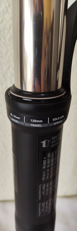 HORQUILLA 27.5 ROCK SHOX RECON RL SILVER 120 mm