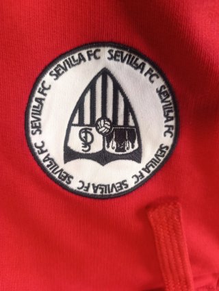 Sudadera Sevilla FC Roja con cremallera