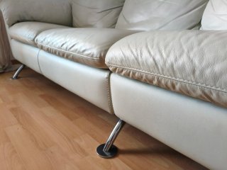 Sofá Natuzzi Piel Italiana Beige