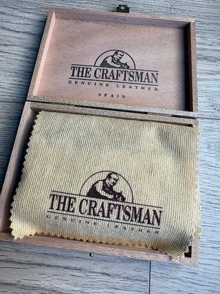 Cartera The Craftsman Cuero Marrón Vintage conCaja