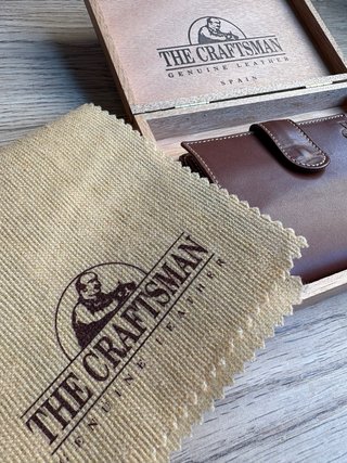Cartera The Craftsman Cuero Marrón Vintage conCaja