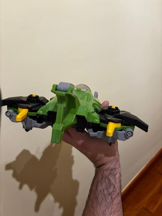 Avión Juguete Dinosaurio Verde en perfecto estado