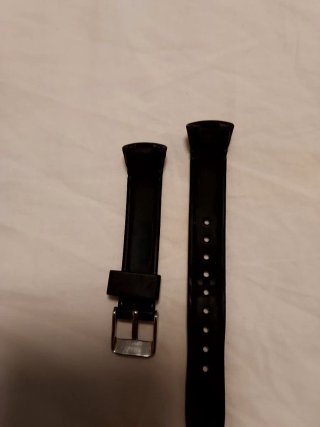 Correa de reloj calipso cadete negra y amarilla