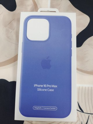 Funda Silicona iPhone 16 Pro Max Azul