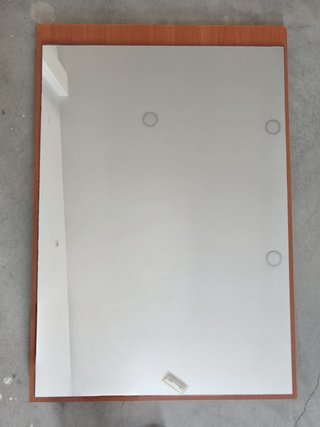 Espejo de madera y cristal