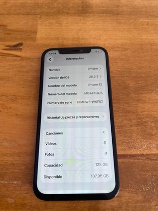 iPhone 12 128 GB Gris Espacial