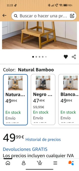 Trona infantil madera a estrenar