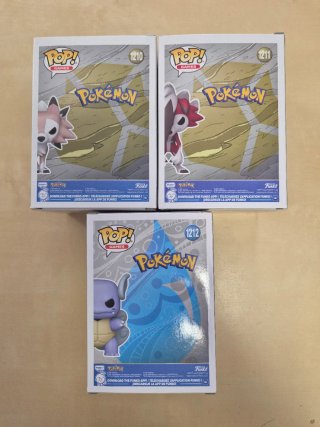 Funko Pop! Pokémon Lycanroc y Wartortle