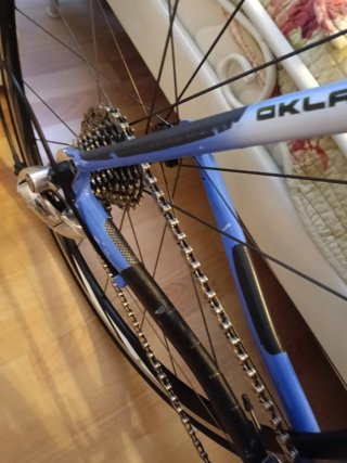 Bicicleta de carretera Oklan azul. Talla L