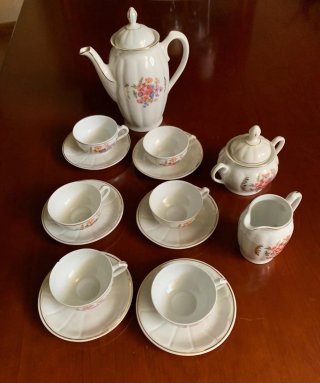 Juego de café Santa Clara 9 piezas