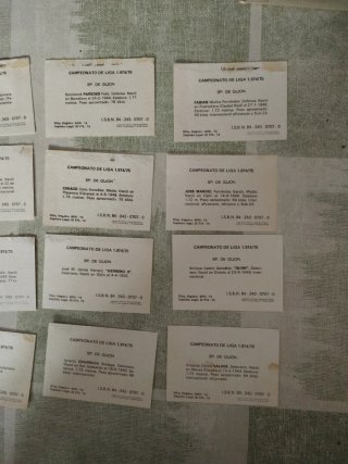 16 Cromos Sporting Gijón Liga Fher 74-75