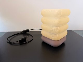 Lámpara Mesa Diseño Textura Impresión 3D